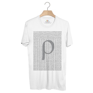 BP3 เสื้อยืด ตัวเลขอนุกรมทางคณิตศาสตร์ ค่าจำนวนเฉพาะ(Prime Number)