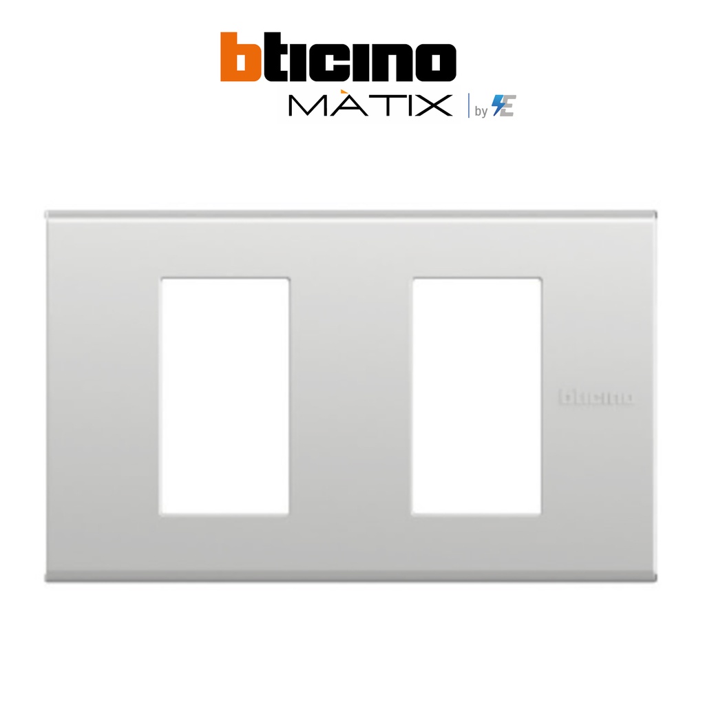 bticino-รุ่น-matix-cover-plate-2m-หน้ากากฝาครอบ-ขนาด-2-ช่อง-สีขาว-สีเงิน-matt-gray-am5502n-aa5502n-ag5502n