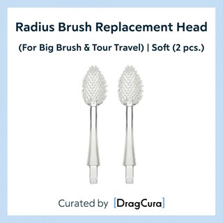 หัวแปรงสีฟัน Radius Brush Replacement Head (For Big Brush &amp; Tour Travel) | Soft (2 pcs.)