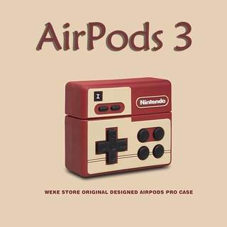 Nostalgic gamepad compatible AirPods 3 สำหรับ compatible AirPods (3rd) กรณี 2021 ใหม่ compatible AirPods3 หูฟังเคสป้องกัน 3rd กรณีเหมาะสำหรับ compatible AirPodsPro กรณี compatible AirPods2gen กรณี