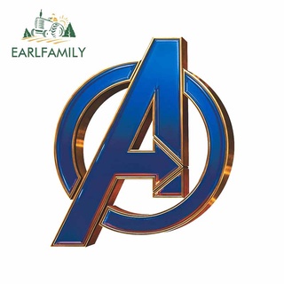 Earlfamily สติกเกอร์ไวนิล ลาย Avengers กันน้ํา 13 ซม. x 11.3 ซม. สําหรับตกแต่งรถยนต์