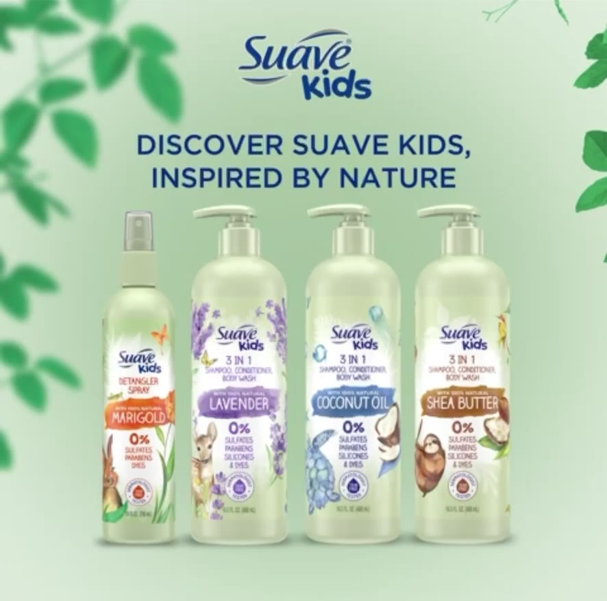 ของแท้-สุดคุ้ม-suave-kids-3-in-1-2-in-1-แชมพูผสมคอนดิชั่นเนอร์และครีมอาบน้ำ