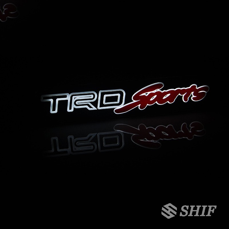 1 X TRD Sport Emblem ไฟ Led ด้านหน้า Grille Badge สําหรับ Toyota ...