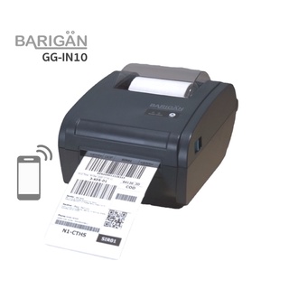 BARIGAN รุ่น GG-IN10 เครื่องพิมพ์ฉลาก USB+Bluetooth ผ่านมือถือได้  Thermal printerใบปะหน้าพัสดุ ไม่ต้องใช้หมึก