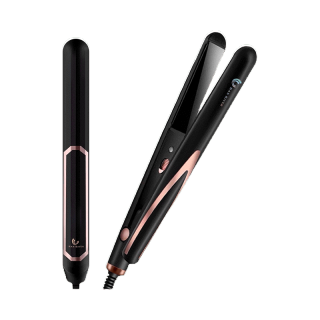 [มีของขวัญ] HAN RIVER เครื่องหนีบผม รุ่น HRJFB04BK 40W ป้องกันไฟฟ้าสถิต แผ่นเซรามิกเคลือบถนอมเส้นผม ที่หนีบผม
