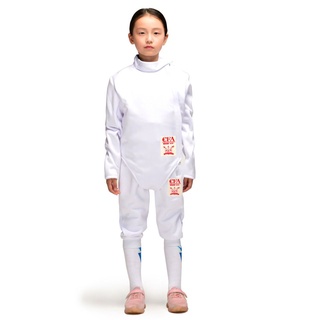 ชุดเสื้อผ้าฟันดาบฟอยล์ epee saber ดาบเสื้อผ้าชุดสามชิ้น 350N สามารถเล่นได้สำหรับเด็กและผู้ใหญ่ C