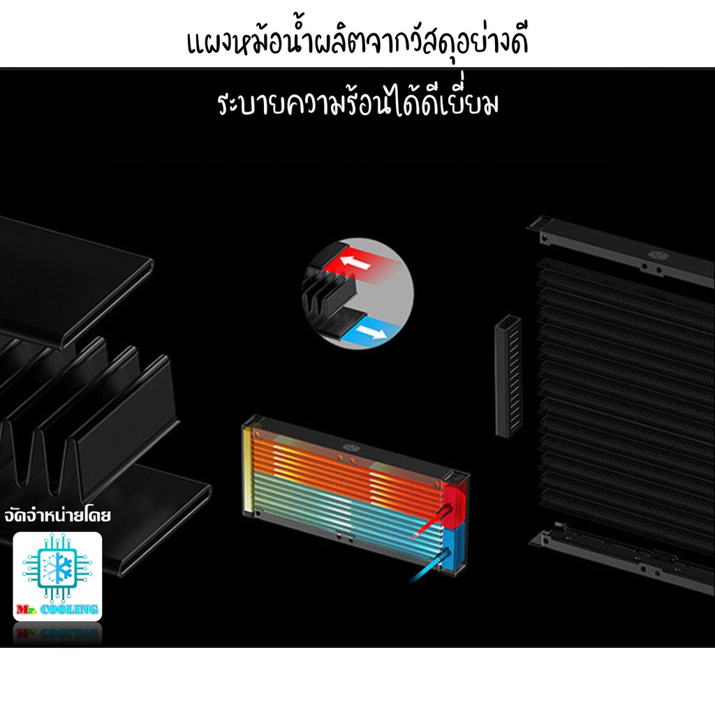 Ice Demon Gen2 CPU Raditor Water Cooling ชุดน้ำ ระบบปิด CPU หม้อน้ำ 1 ...