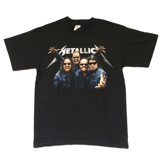 เสื้อยืดโอเวอร์ไซส์GILDAN ขายดี เสื้อยืดแขนสั้น พิมพ์ลาย Metallica Shades Band Death Magnetic Tour Phoenix สําหรับผู้ชาย