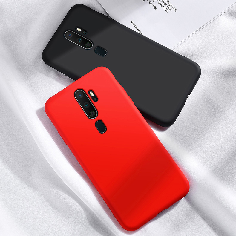 ภาพหน้าปกสินค้าเคส OPPO A9 A5 2020 A5S A91 A92s ซิลิโคนเหลว OPPO Find X2 Pro Case Matte เคสนิ่มกันกระแทก จากร้าน 900mm.th บน Shopee