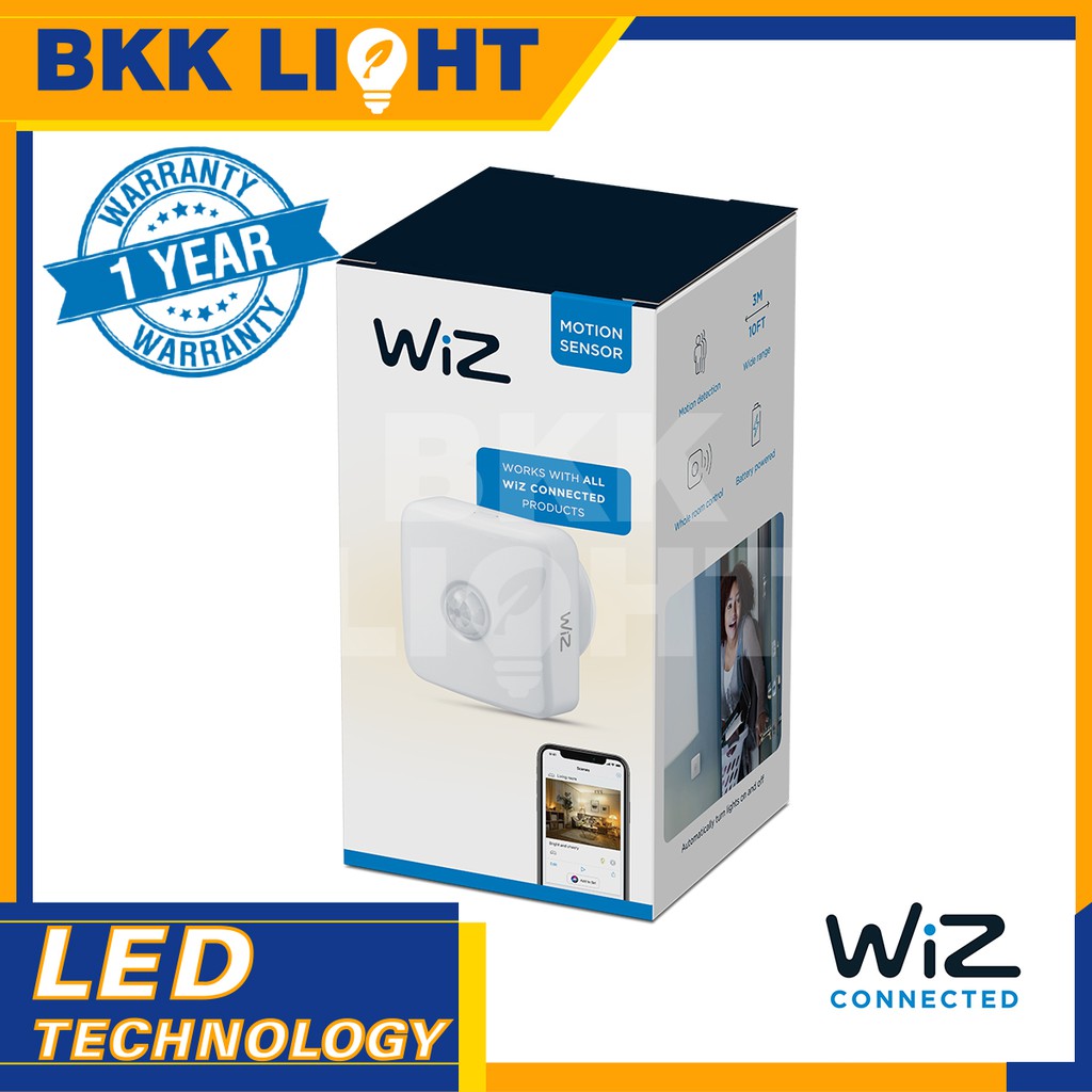 ภาพสินค้าWiz Wifi Motion Sensor เซนเซอร์ตรวจจับความเคลื่อนไหว หลอดไฟเปลี่ยนสี จากร้าน bkklight บน Shopee ภาพที่ 4