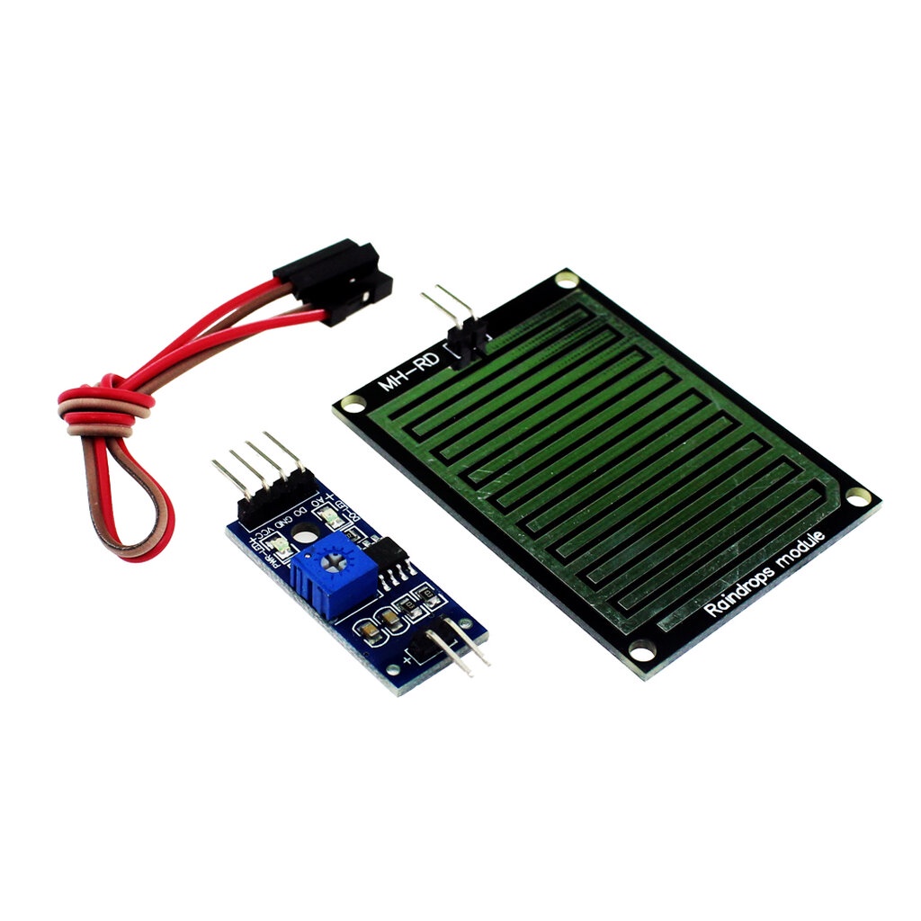 Rain Sensor Water Raindrops Detection Module (เซนเซอร์ตรวจจับน้ำฝนพร้อมสายไฟ)  | Shopee Thailand
