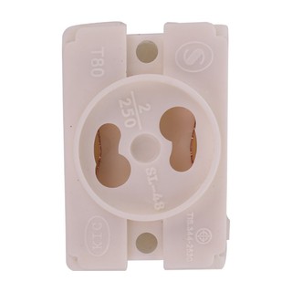 ขั้วหลอด ขั้วรับสตาร์ตเตอร์ SANTORY SL-48 สีขาว อุปกรณ์หลอดไฟ โคมไฟ หลอดไฟ LAMP HOLDER SANTORY SL-48 WHITE