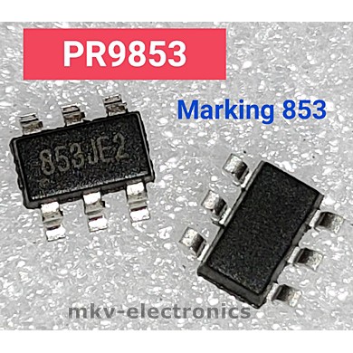 (1ตัว) PR9853 , 853JE2 , Marking 853 , SOT23-6 (รหัสสินค้า M01102 ...