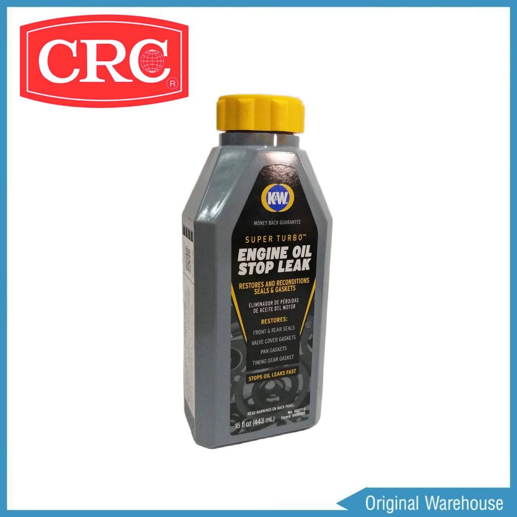 CRC น้ำยาอุดรอยรั่วน้ำมันเครื่อง CRC K&W Engine Oil Stop Leak ขนาด 443