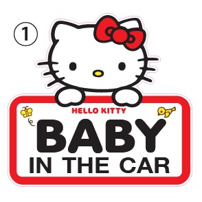 สติ๊กเกอร์-baby-in-car-ติดรถ-ติดกระจก-โดเรม่อน-kitty