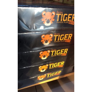 Tiger paper plus กระดาษถ่ายเอกสาร ขนาด A4 (210x297 mm.) 70 แกรม 500แผ่น (1 รีม)