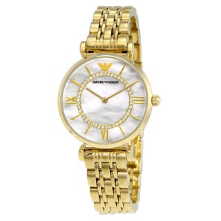 Emporio Armani Classic Mother Of Pearl Dial Gold-tone Stainless AR1907 - นาฬิกาแบรนด์เนมแท้ AP-030