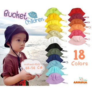 ภาพหน้าปกสินค้าหมวก bucket เด็ก No.01 ผ้าพลีท cotton (มีสายผูกคาง)18สี  made in thailand ที่เกี่ยวข้อง