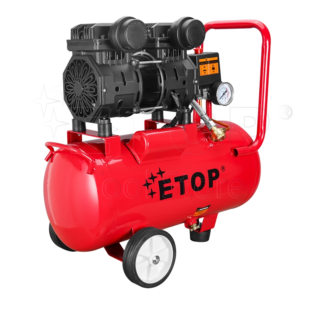 etop-ปั๊มลม-30-ลิตร-1200w-ปั้มลม-เครื่องปั๊มลมไม่ใช้น้ำมัน-ปั๊มลมเสียงเงียบ-oil-free-30l-air-compressor