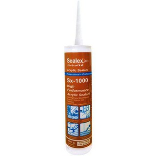 อะคริลิกซีลแลนท์ SEALEX SX-1000 460 ก. สีน้ำตาล วัสดุก่อสร้าง เคมีก่อสร้าง