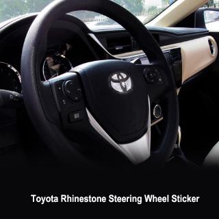 สติ๊กเกอร์โลโก้ติดพวงมาลัยรถยนต์สําหรับ Toyota