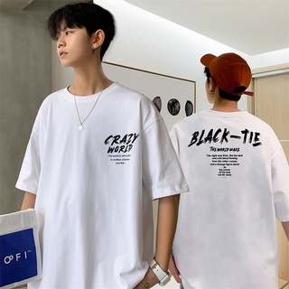 ใหม่ เสื้อยืดแขนสั้น ผ้าฝ้าย ทรงหลวม ลายการ์ตูนอนิเมะ สไตล์เกาหลี ญี่ปุ่น ฮาราจูกุ สําหรับผู้ชาย