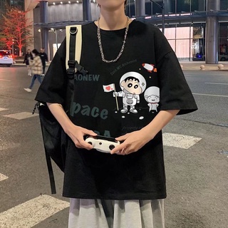 เสื้อยืดลําลอง แขนสั้น เปิดไหล่ ทรงหลวม ขนาดใหญ่ เข้ากับทุกการแต่งกาย สไตล์เกาหลี สําหรับสตรี