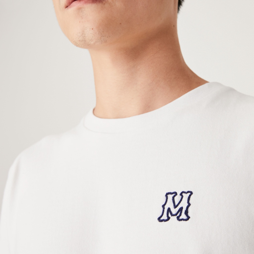 2019-2-moo-m-cotton-t-shirt-เสื้อยืดผู้ชาย-ปักลาย-m-ด้านหน้า-สกรีนลายด้านหลัง-ผ้าคอตอน