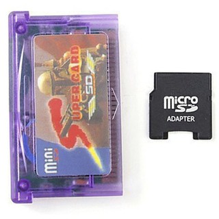 การ์ดMini Super Card & Sd แฟลชการ์ดอะแดปเตอร์ตลับ 2 Gb Gba