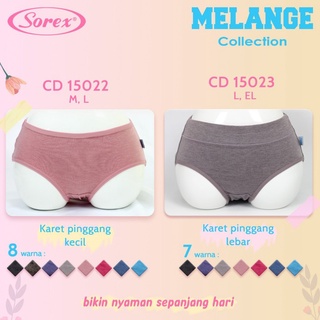 Sorex Melange 15022 15023 M L XL / EL กางเกงชั้นใน สําหรับผู้หญิง