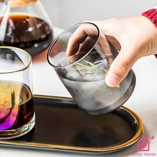 ถ้วยแก้ว สั้นสีโฮโลแกรม แก้วสีรุ้ง พร้อมส่ง ของขวัญวันเกิด glass cup