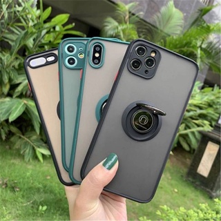 เคสขอบสีหลังด้าน เคส huawei P30pro P30lite Y9 2019 nova3i nova5t เคสไฮบริด มีขาตั้ เคสกันกระแทก case