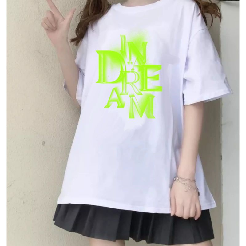 เสื้อยืด-พิมพ์ลาย-hijau-nct-dream-the-dream-show-raster-สีเขียว-สไตล์เกาหลี