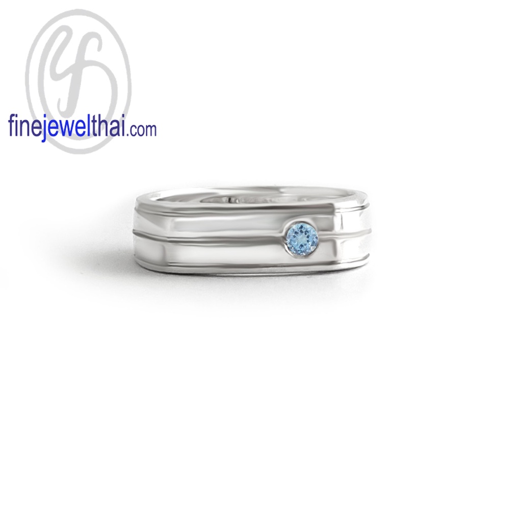 finejewelthai-แหวนโทพาซ-โทพาซ-แหวนพลอย-แหวนเงินแท้-พลอยประจำเดือนเกิด-topaz-silver-ring-birthstone-r1423tp