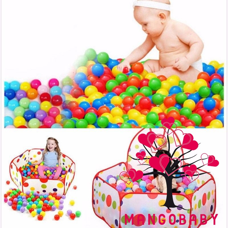 ภาพสินค้าMG ลูกบอลพลาสติก หลากสีสัน จำนวน 100 ลูก จากร้าน mangobaby2018.th บน Shopee ภาพที่ 1
