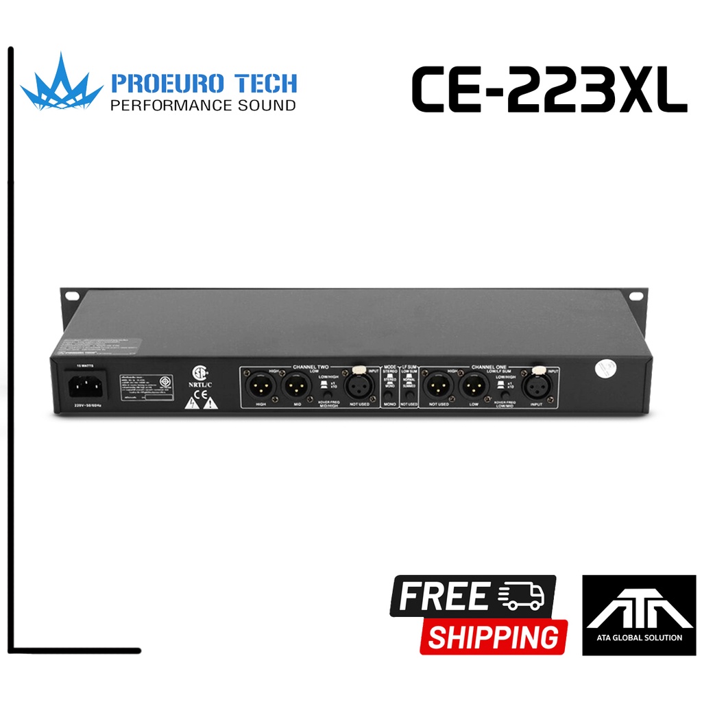 proeurotech-ce223xl-ce223-223-ครอส2ทาง-ส่งฟรี-ครอสโอเวอร์2ทาง-stereo-2-way-mono-3-way-อิเล็กทรอนิกส์ครอสโอเวอร์