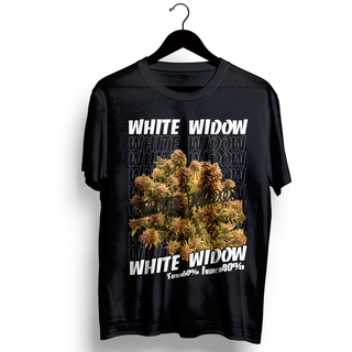 เสื้อยืดลายWhitewindow cannabis tshirt cotton100%