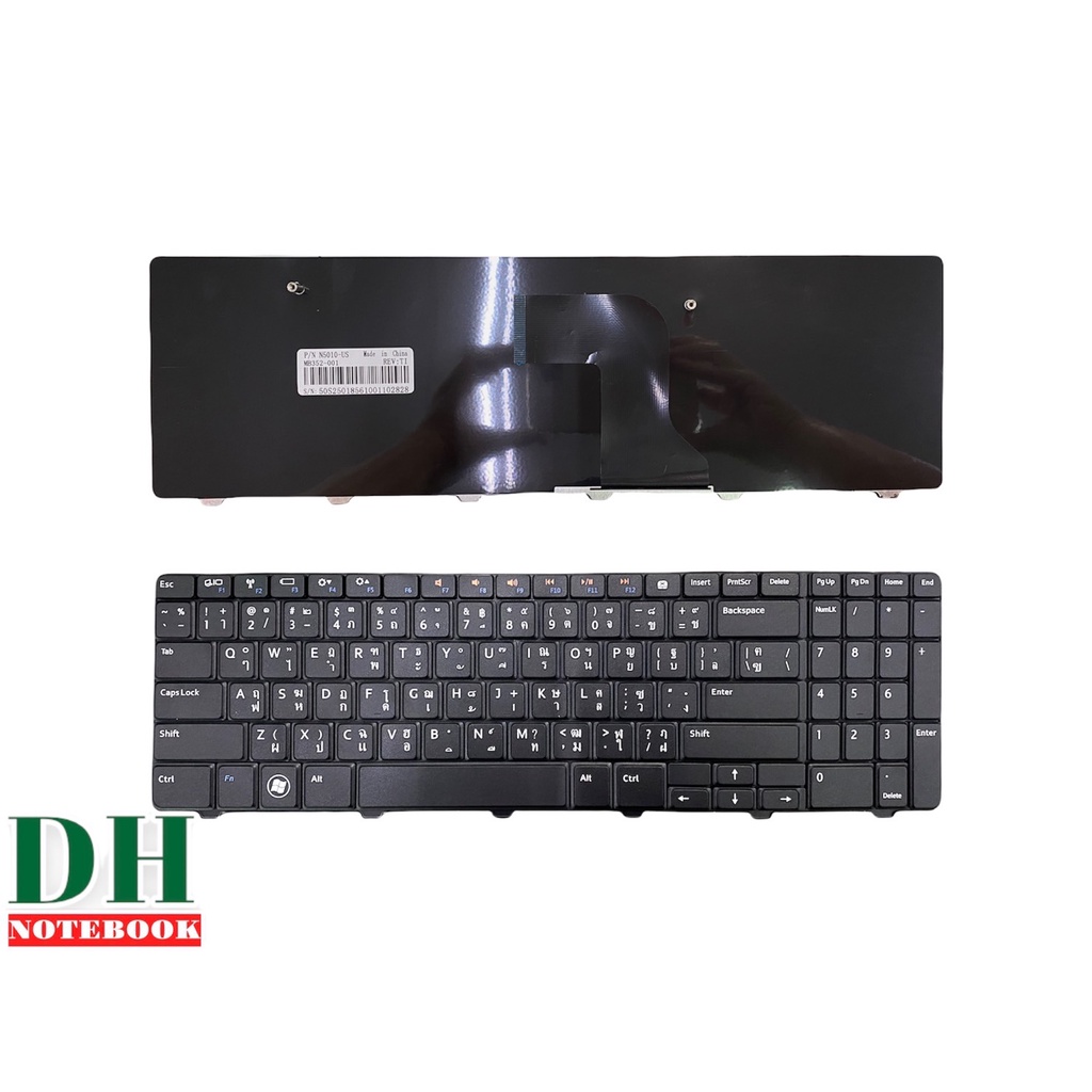 คีย์บอร์ดโน๊ตบุ๊ค-keyboard-dell-n501015r-n5010d-m5010-m501r-th-eng