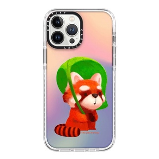Casetify Red Panda with Leaf 13 Pro Max Impact Case สี: Iridescent [13PMสินค้าพร้อมส่ง]
