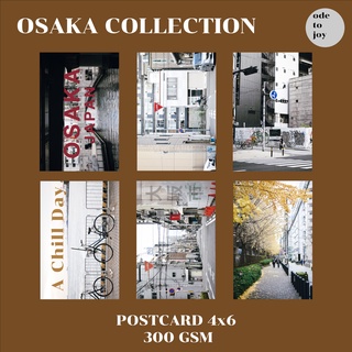 Postcard 4x6 โปสการ์ดตกแต่งห้อง ติดผนัง เมืองโอซาก้า ประเทศญี่ปุ่น [OSAKA COLLECTION]