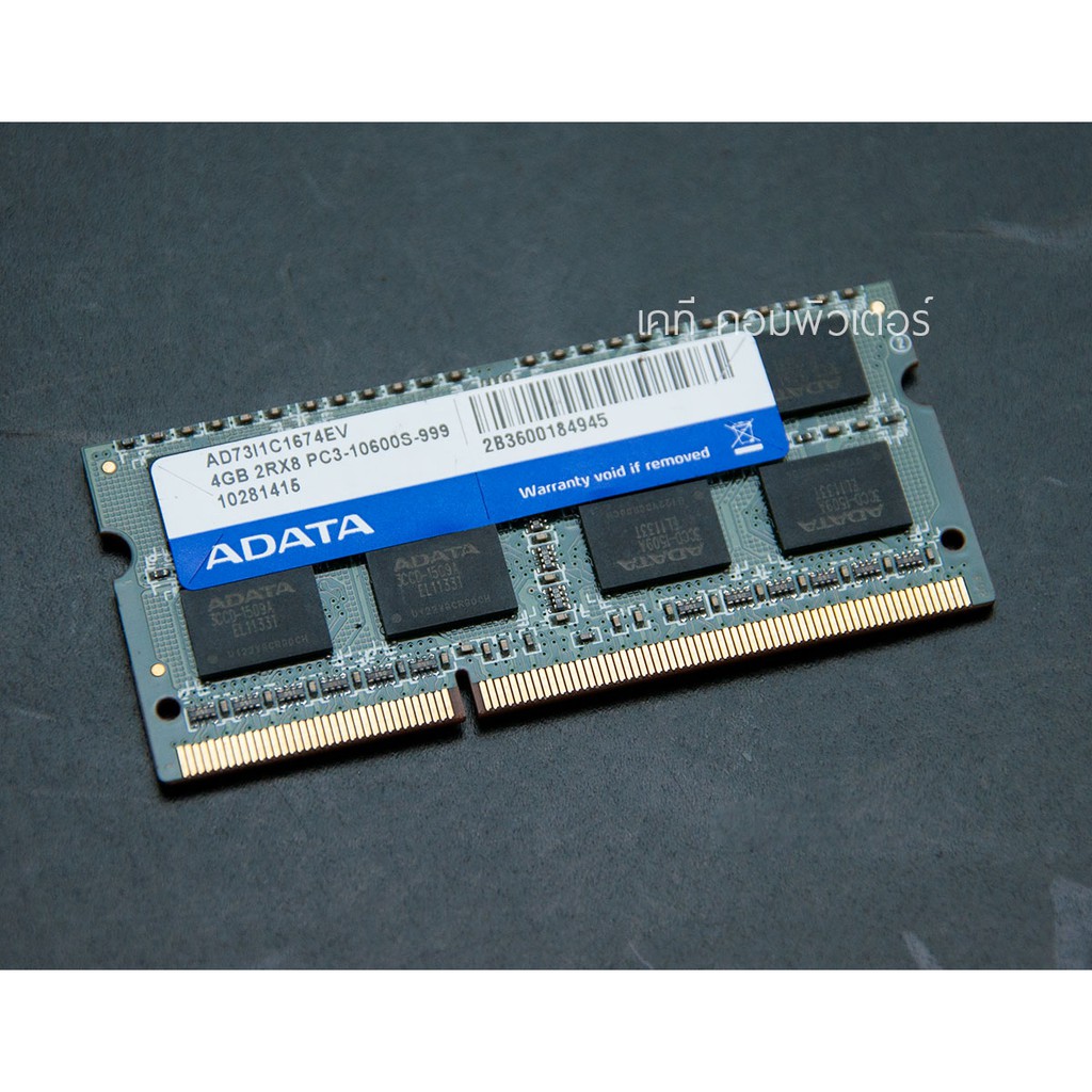RAM ADATA 4gb Ddr3-1333 Pc3-10600 Laptop Memory RAM AD73I1C1674EV ...