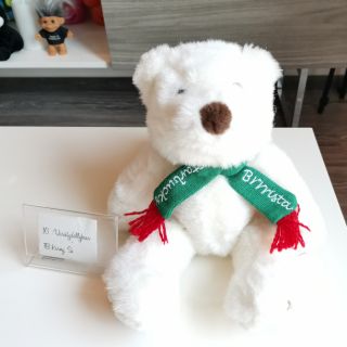 Starbucks Bearista 4th Edition 1998 Winter Brrrrista Polar Bear plush 12.5 นิ้ว