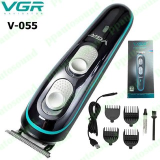 VGR V-055 แบตตาเลี่ยนตัดแต่งทรงผมเด็กและผู้ใหญ ปัตเตอเลี่ยน ขนาดพกพา แกะลาย กันขอบ HAIR CLIPPER (HAIR AND BEARD