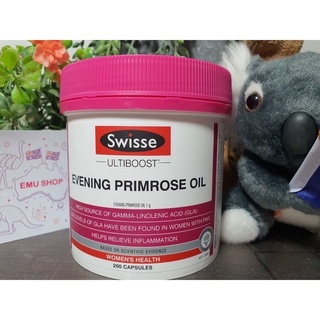 Swisse Ultiboost Evening Primrose Oil น้ำมันอีฟนิ่งพริมโรส จำนวน 200 เม็ด เพื่อผิวสวย ลดการปวดประจำเดือน