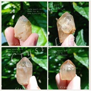 Smoky quartz | สโมคกี้ ควอตซ์ 🐈#หินดิบ✨ ผลึกใส 💛 #point ติดรอยดินตามธรรมชาติ