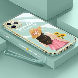 เคสโทรศัพท์มือถือ ซิลิโคน ขอบตรง ลายตัวอักษร หรูหรา สําหรับ iPhone 11 11 pro 11 pro max 12 12 pro 12 pro max 12 Mini