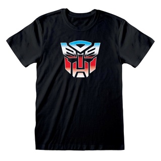 เสื้อยืด พิมพ์ลายโลโก้ Transformers Autobot สีดํา สําหรับผู้ชาย