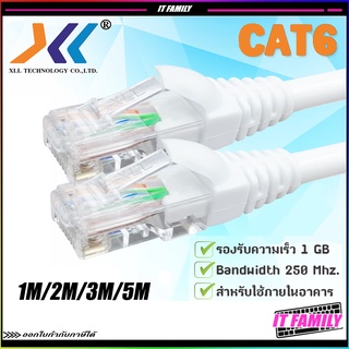 ภาพหน้าปกสินค้าสายแลน CAT6 Xll LAN CABLE สำเร็จรูปพร้อมใช้งาน ความยาว 1,2,3,5เมตร สีขาว ที่เกี่ยวข้อง