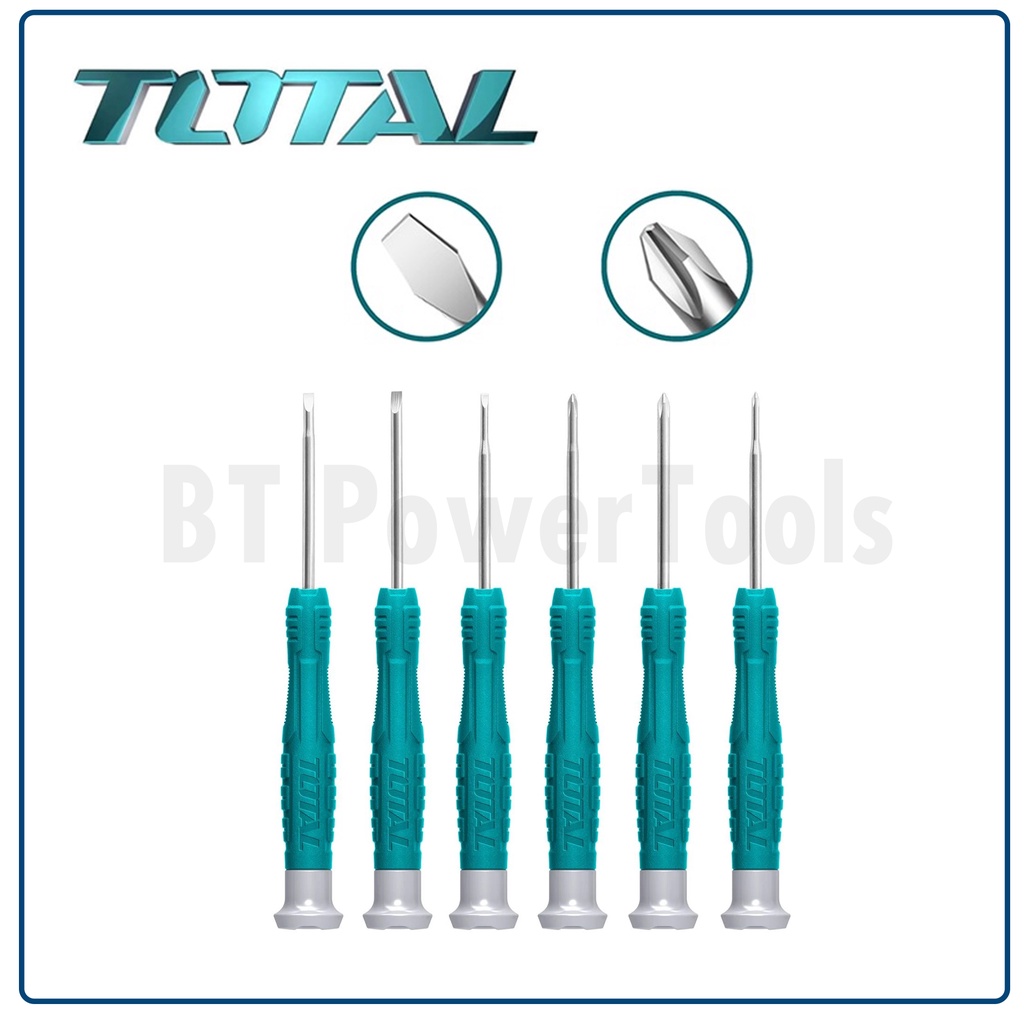 total-ชุดไขควงซ่อมนาฬิกา-6-ตัวชุด-ปากแบน-ปากแฉก-รุ่น-tht250ps0601-ช่างอิเลคโทรนิคส์-ดีเยี่ยม