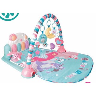 เพลยิมเปียโน ขนาดใหญ่พิเศษ สีฟ้าพาสเทล Play Gym with Piano